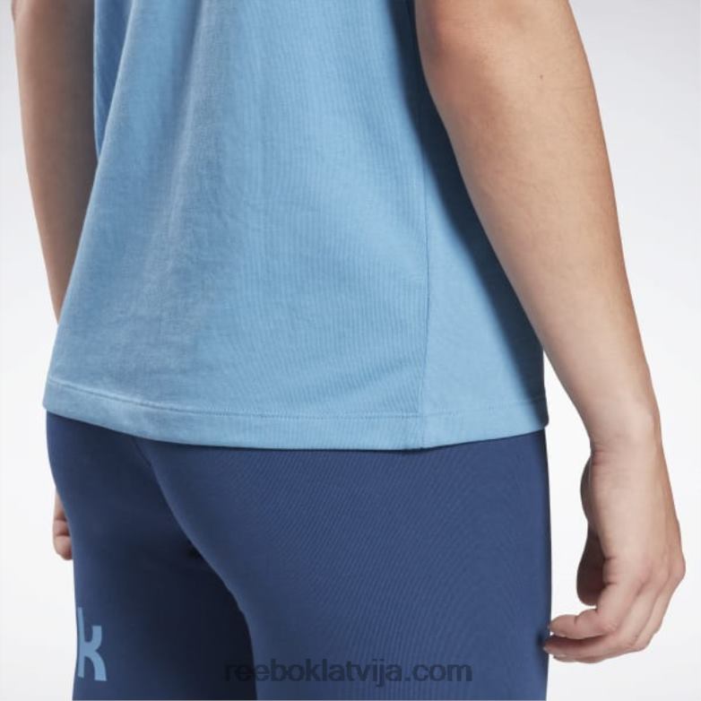 identitātes t-krekls sievietes 0T464797 Reebok būtiski zils