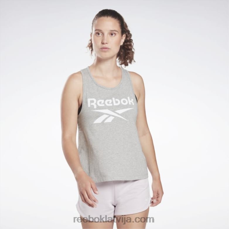 identitātes tvertnes augšdaļa sievietes 0T464817 Reebok vidēji pelēki virši