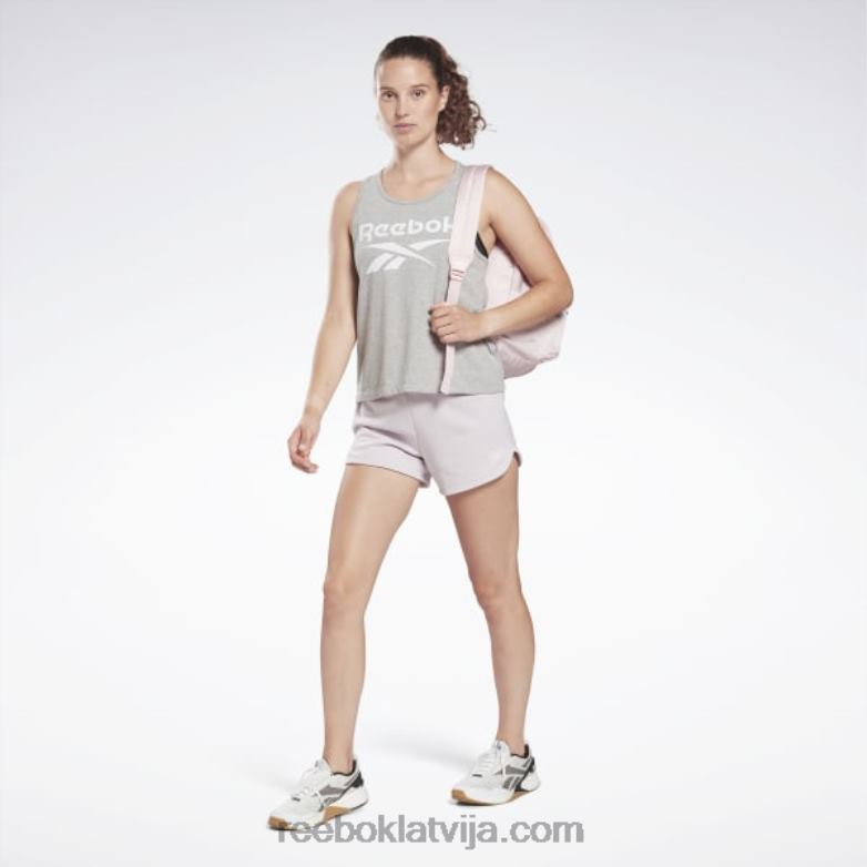 identitātes tvertnes augšdaļa sievietes 0T464817 Reebok vidēji pelēki virši