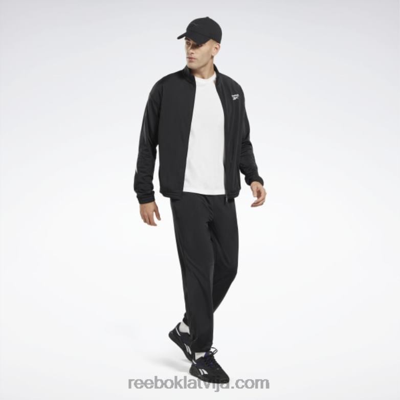 identitātes vektora adītas sporta bikses0T464311 Reebok nakts melns