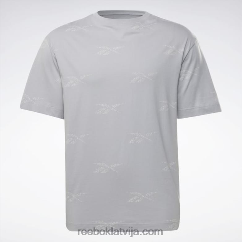 identitātes vektora t-krekls vīriešiem 0T4641271 Reebok tīri pelēks 3