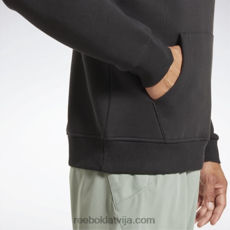 identitātes vilnas džemperis ar logotipu vīriešiem 0T4641171 Reebok melns