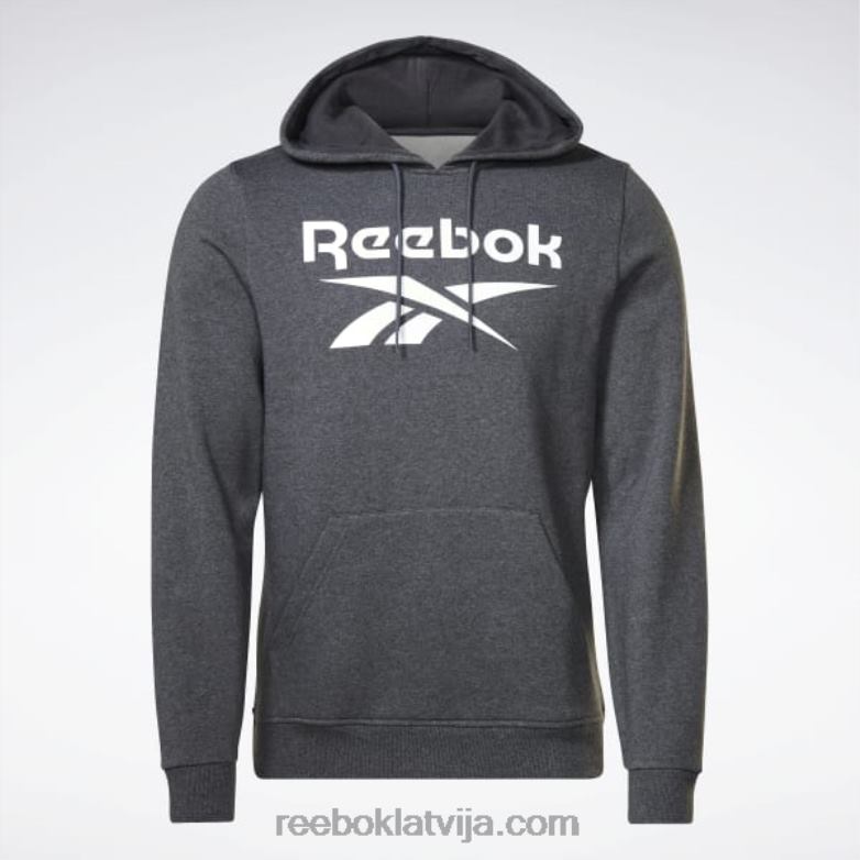 identitātes vilnas džemperis ar logotipu vīriešiem 0T4641205 Reebok tumši pelēki virši