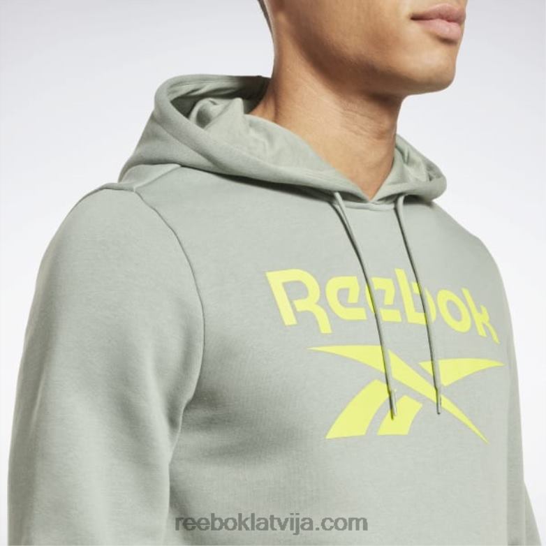 identitātes vilnas džemperis ar logotipu vīriešiem 0T4641278 Reebok harmonija zaļa