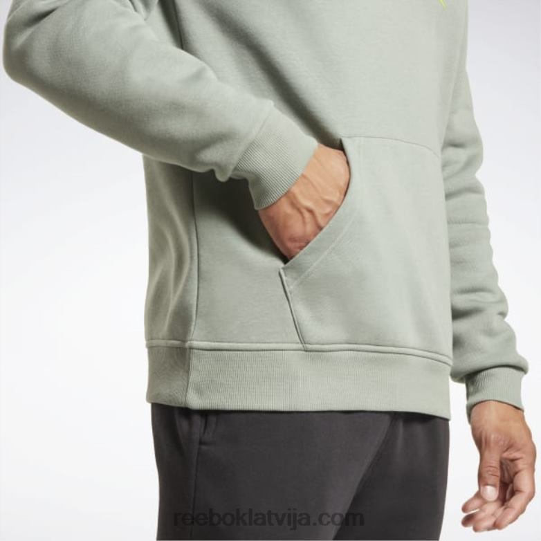 identitātes vilnas džemperis ar logotipu vīriešiem 0T4641278 Reebok harmonija zaļa