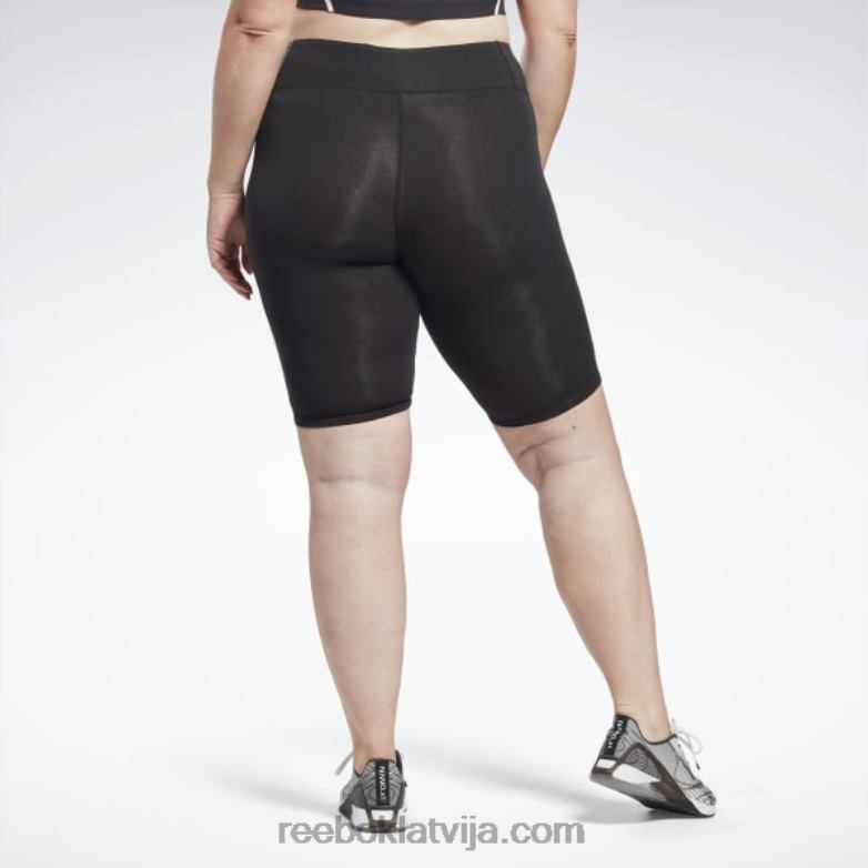 identitātes šorti ar logotipu (plus izmēra) sievietes 0T464601 Reebok melns