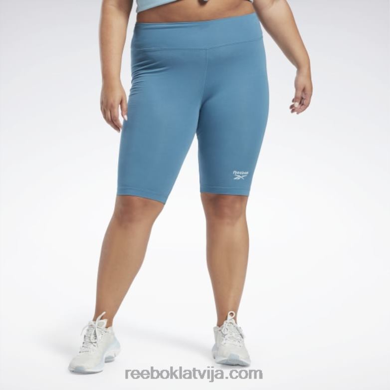 identitātes šorti ar logotipu (plus izmēra) sievietes 0T464697 Reebok tēraudzils s23-r