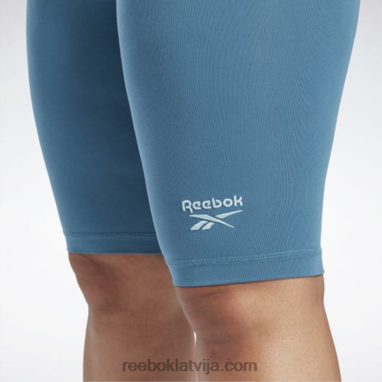 identitātes šorti ar logotipu (plus izmēra) sievietes 0T464697 Reebok tēraudzils s23-r