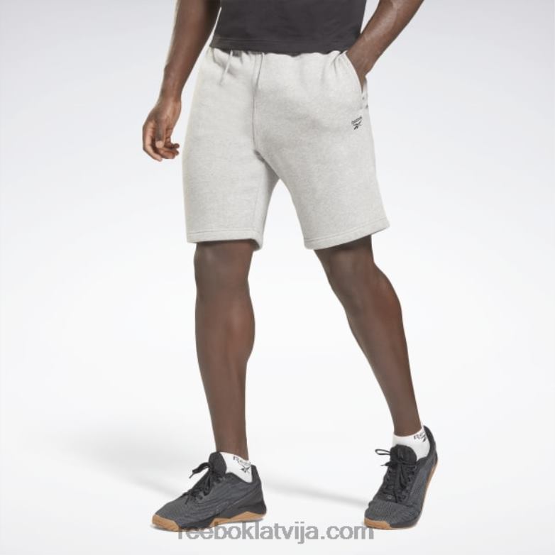 identitātes šorti vīriešiem 0T4641330 Reebok vidēji pelēki virši