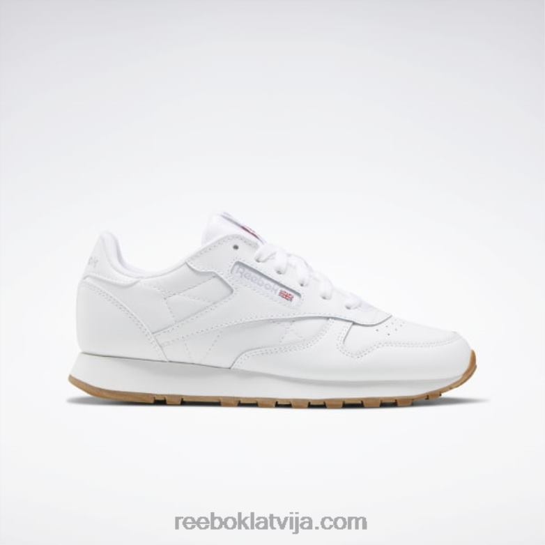 klasiskās ādas apavi - klases skola bērni 0T4641379 Reebok ftwr balta/reebok gumijas gumija-02