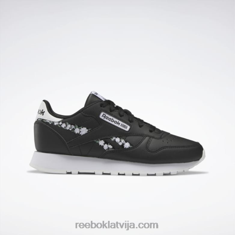 klasiskās ādas apavi - klases skola bērni 0T4641410 Reebok kodols melns/ftwr balts