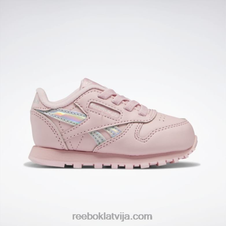 klasiskās ādas apavi - toddler bērni 0T4641453 Reebok rozā mirdzums