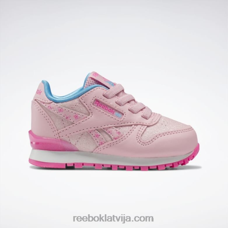 klasiskas ādas step 'n' flash kurpes - toddler bērni 0T4641397 Reebok rozā mirdzums/atomrozā