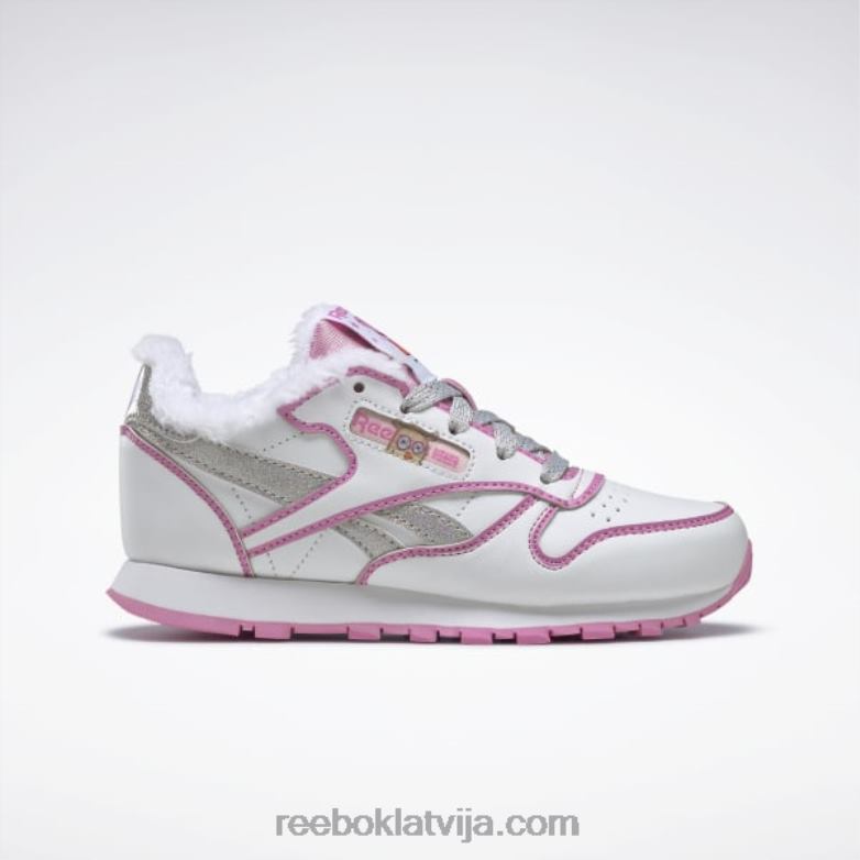 peppa pig klasiskās ādas apavi - pirmsskolas bērni 0T4641443 Reebok ftwr balts/icono rozā