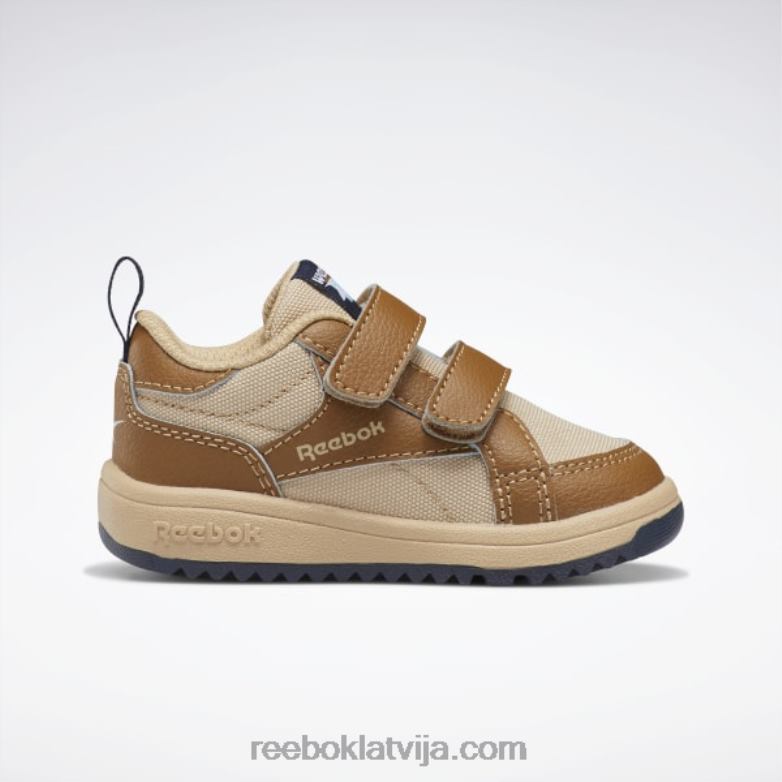 weebok aizdares zemie apavi - toddler bērni 0T4641438 Reebok savvaļas brūna/sahāra/vektora flote