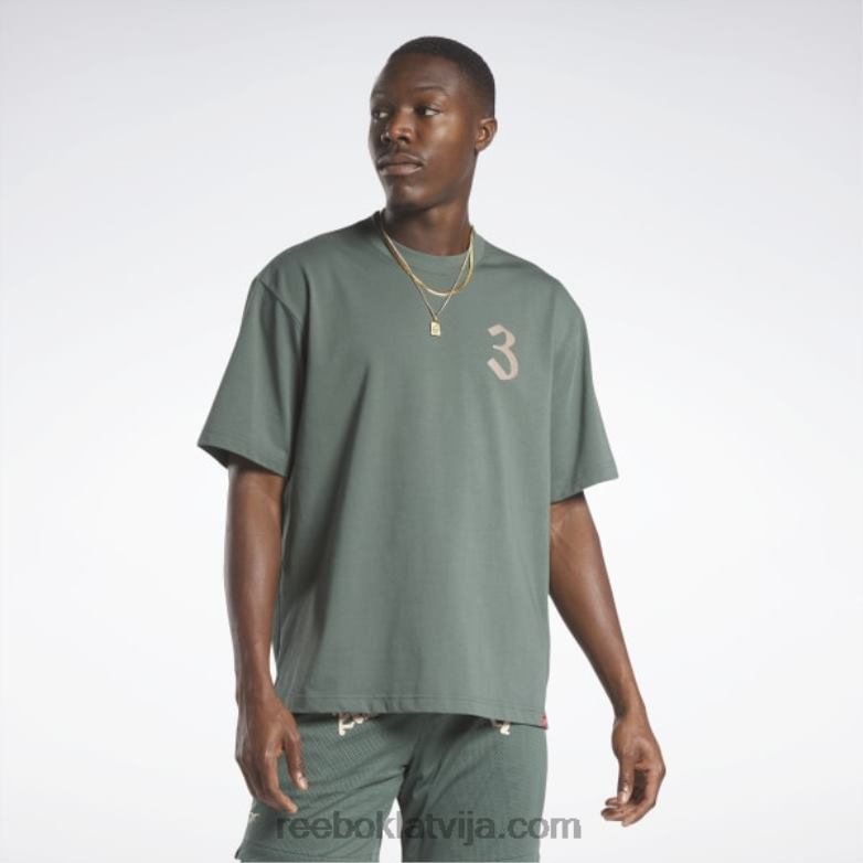 Jauns t-krekls0T464294 Reebok krīta zaļa
