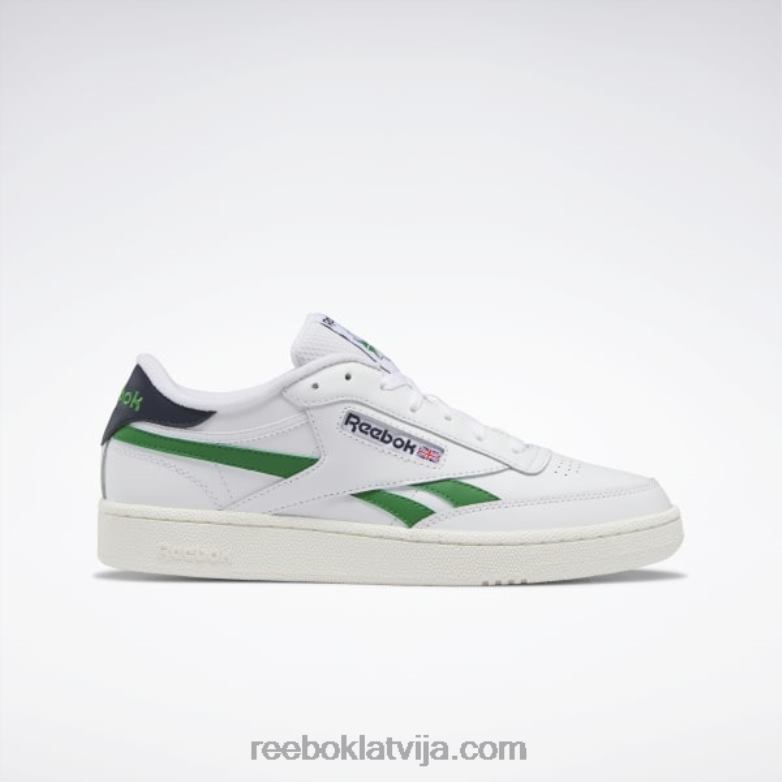 club c atriebības kurpes0T464198 Reebok ftwr white/glen green/vector navy