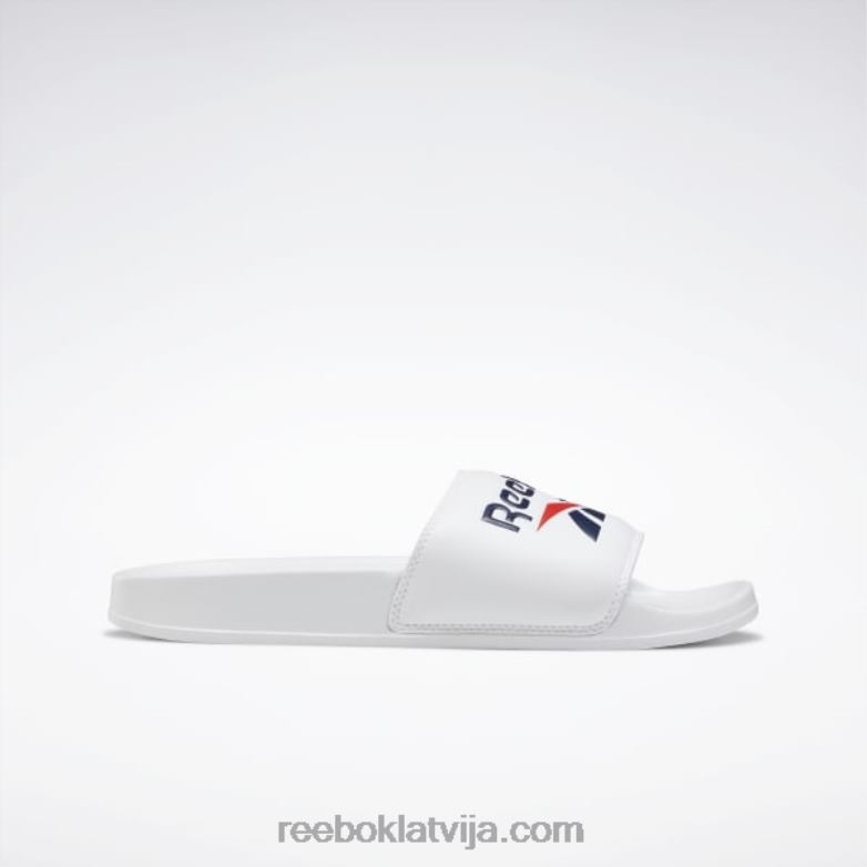 klasiskie slaidi0T464380 Reebok balts/koleģiāls navy/mirdzoši sarkans