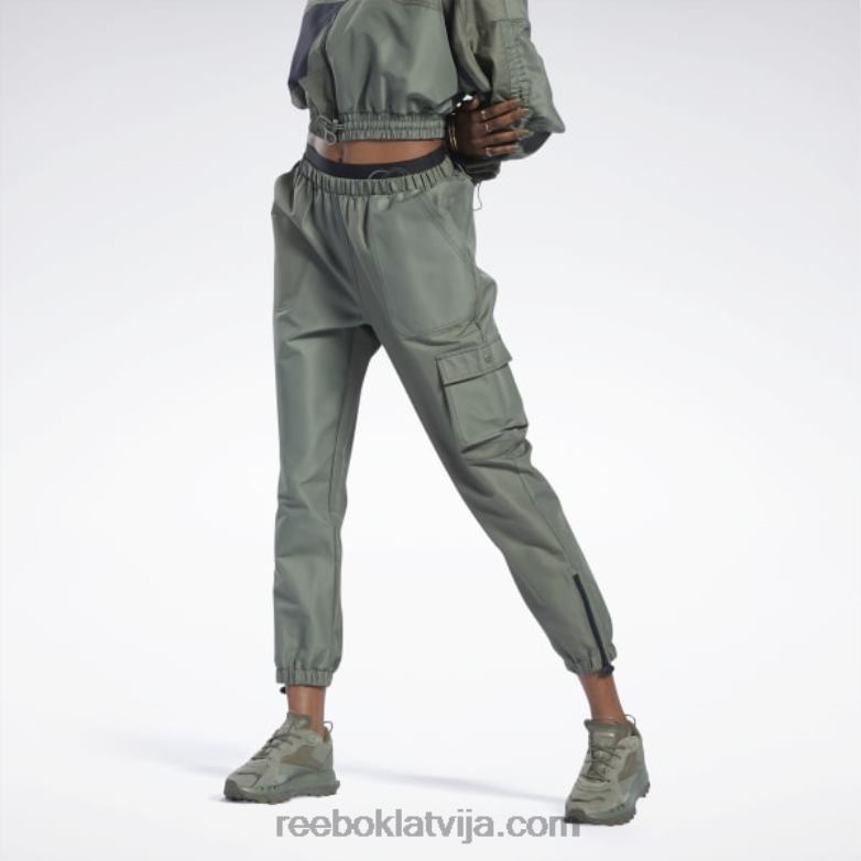 cardi b bikses sievietes 0T464936 Reebok mednieks zaļš