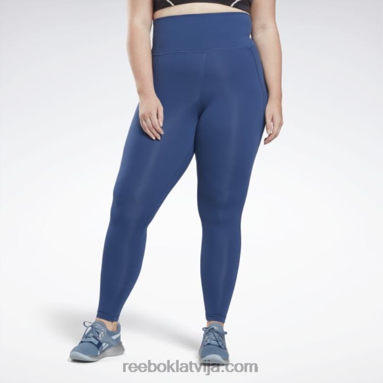 luksusa zeķubikses ar augstu vidukli (plus izmēra) sievietes 0T464866 Reebok batikas zils