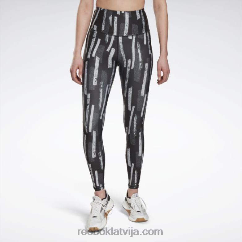 myt allover print zeķubikses sievietes 0T464638 Reebok nakts melns