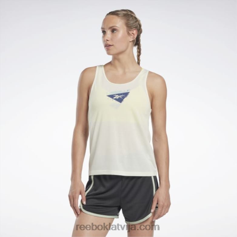 les Mills supremium grafiskā tvertnes augšdaļa sievietes 0T464792 Reebok klasisks balts