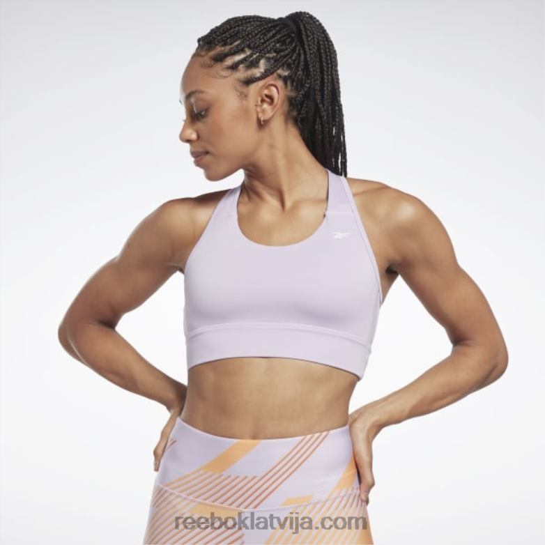 Running essentials augstas ietekmes krūšturis sievietes 0T464445 Reebok violeta oāze