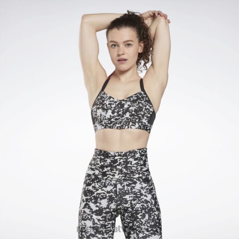 lux speckle moderns safari strappy krūšturis sievietes 0T464584 Reebok melns