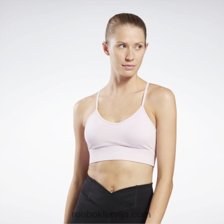 treniņam gatavs sporta krūšturis sievietes 0T464673 Reebok pikseļu rozā