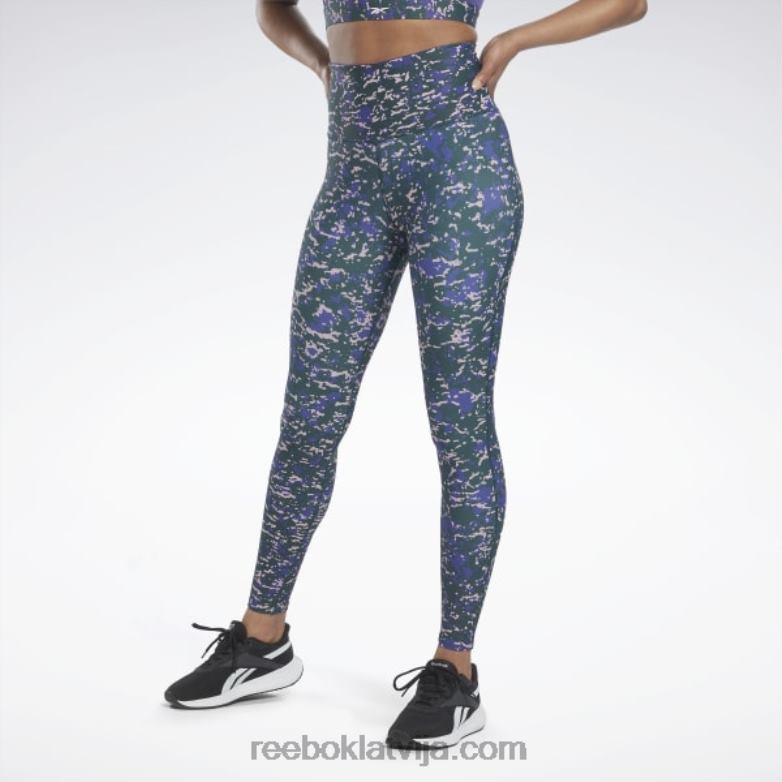 lux 2.0 speckle moderni safari legingi sievietes 0T464620 Reebok mežs zaļš