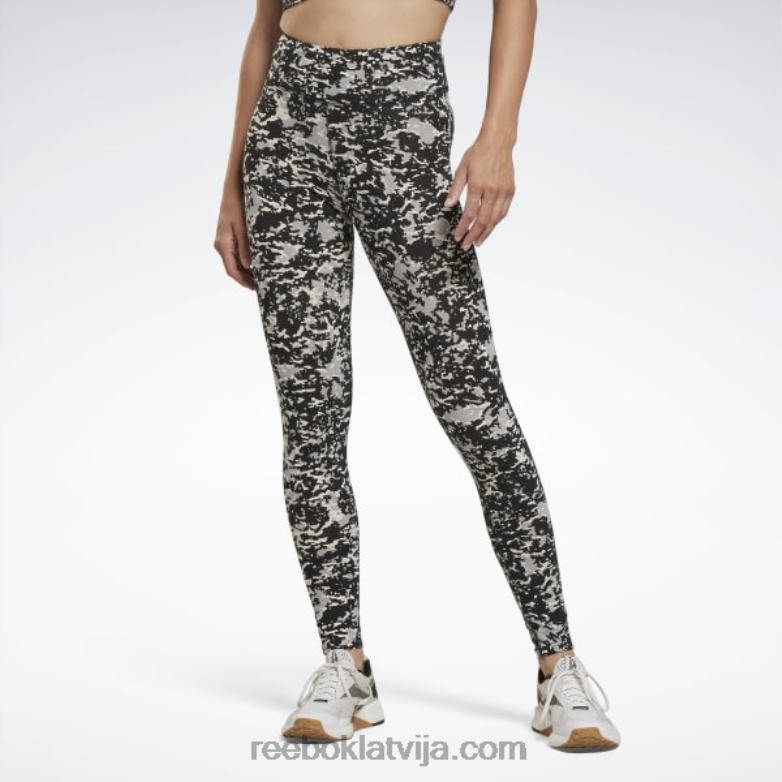 moderni safari kokvilnas legingi sievietes 0T464453 Reebok melns
