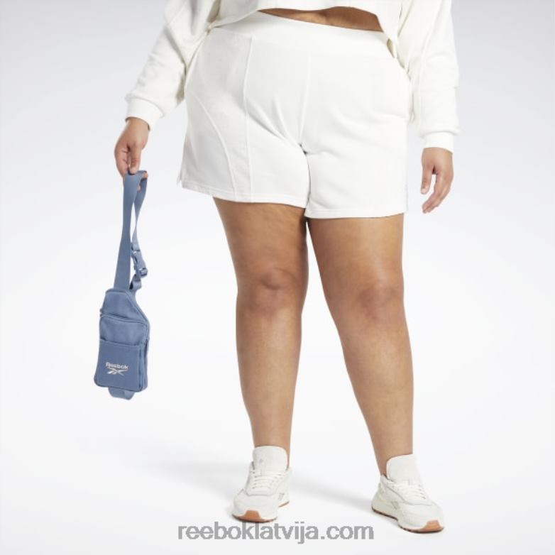 klasiski augstskolu augstceltnes šorti (liela izmēra) sievietes 0T464869 Reebok krīts