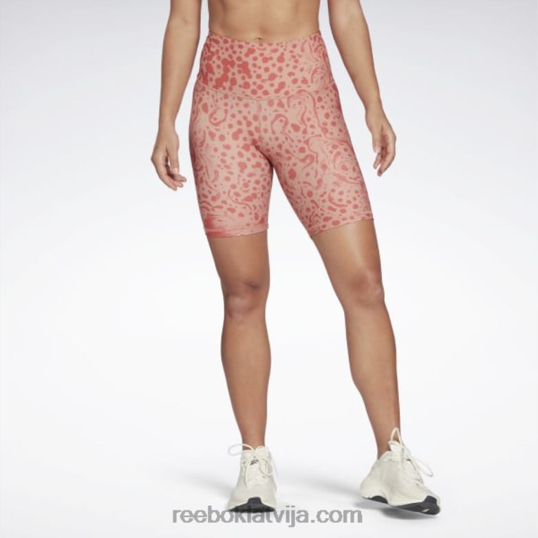 lux drosmīgi moderni šorti ar augstu vidukli ar safari apdruku sievietes 0T464736 Reebok kanjona koraļļi