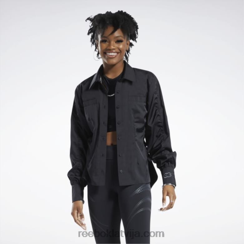 cardi b top sievietes 0T464342 Reebok melns