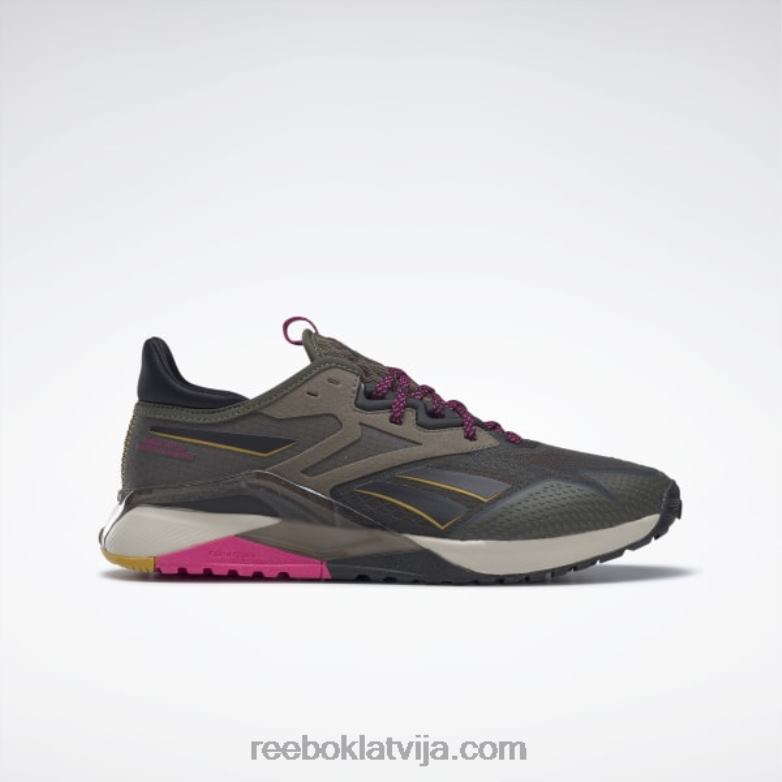 nano x2 tr piedzīvojumu sieviešu treniņu apavi0T464162 Reebok armija zaļš/core melns/lepni rozā