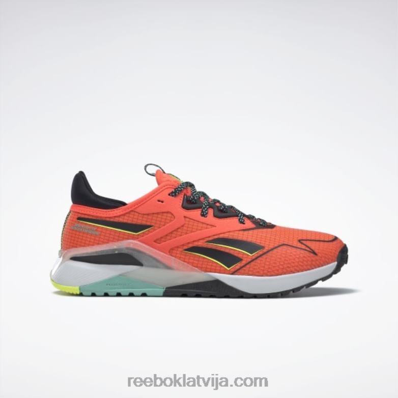 nano x2 tr piedzīvojumu sieviešu treniņu apavi0T464248 Reebok oranžs uzliesmojums / kodols melns / saules skābes dzeltena