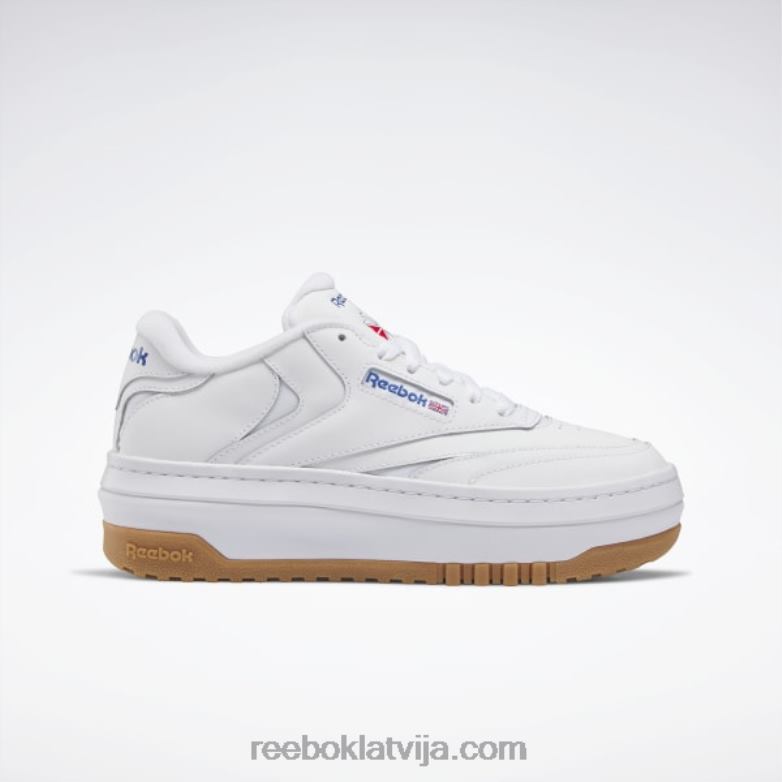 club c extra sieviešu apavi0T46459 Reebok ftwr balts/vektorzils