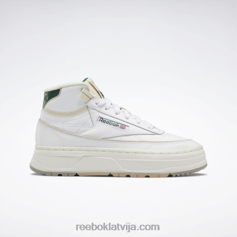 club c geo mid sieviešu apavi0T46461 Reebok ftwr balts/krīts/tumši zaļš