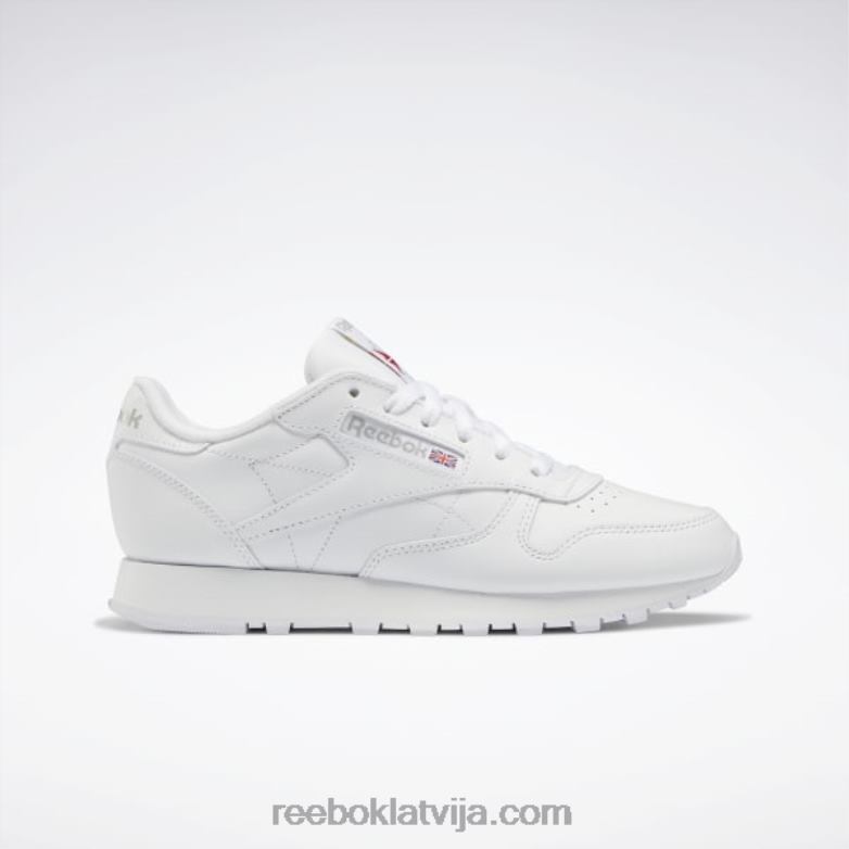 klasiskas ādas kurpes sievietes 0T46464 Reebok ftwr balts/tīri pelēks 3