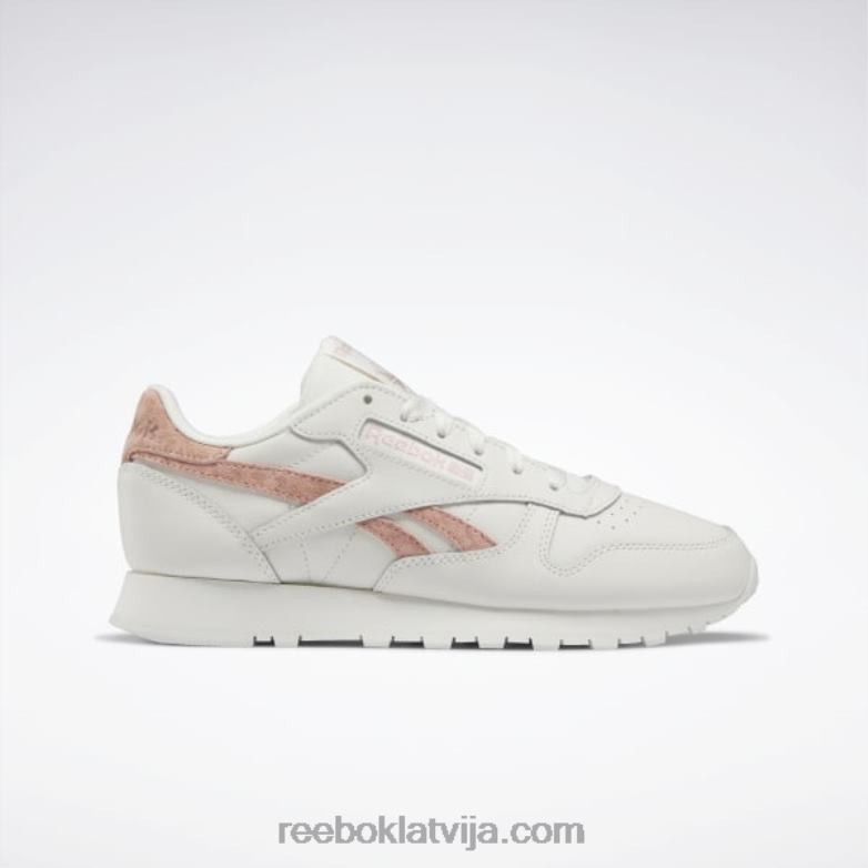 klasiskas ādas sieviešu apavi0T464428 Reebok krīts/aura oranžs