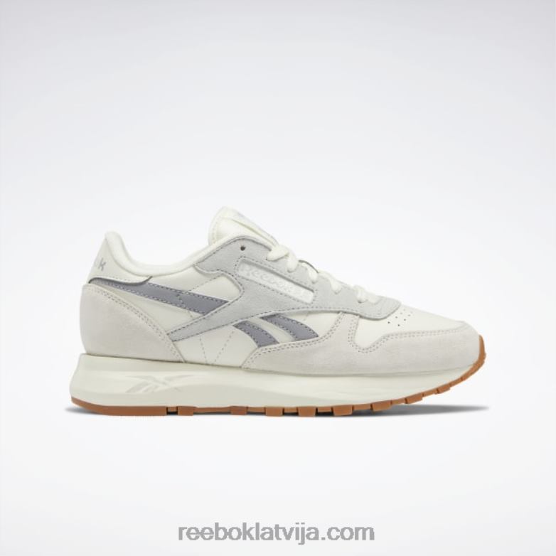 klasiskas ādas sp sieviešu apavi0T464179 Reebok krīts/tīri pelēks 2/matēts sudrabs