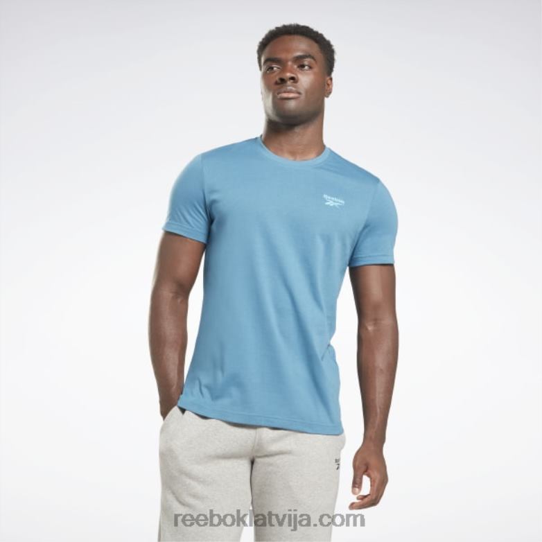 identitātes klasikas t-krekls vīriešiem 0T4641232 Reebok tēraudzils s23-r