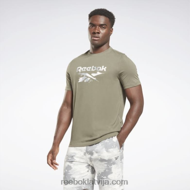 identitātes moderns camo t-krekls vīriešiem 0T4641184 Reebok mednieks zaļš