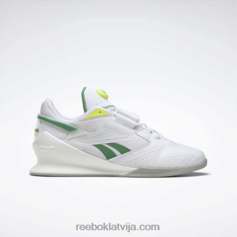 legacy lifter iii vīriešu svarcelšanas apavi0T4641085 Reebok ftwr white/glen green/solar acid yellow