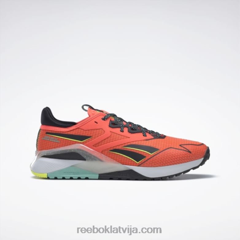 nano x2 tr piedzīvojumu vīriešu treniņa apavi0T4641116 Reebok oranžs uzliesmojums / kodols melns / saules skābes dzeltena
