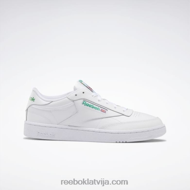 club c 85 vīriešu apavi0T4641031 Reebok balts/zaļš