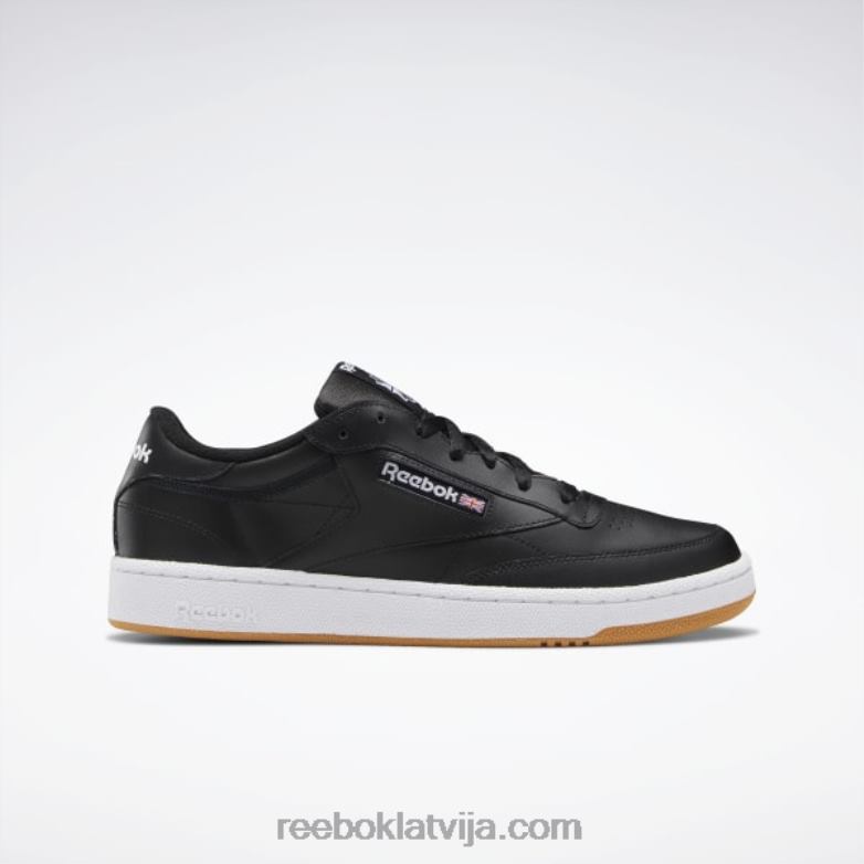 club c 85 vīriešu apavi0T4641152 Reebok melns/balts/gumija