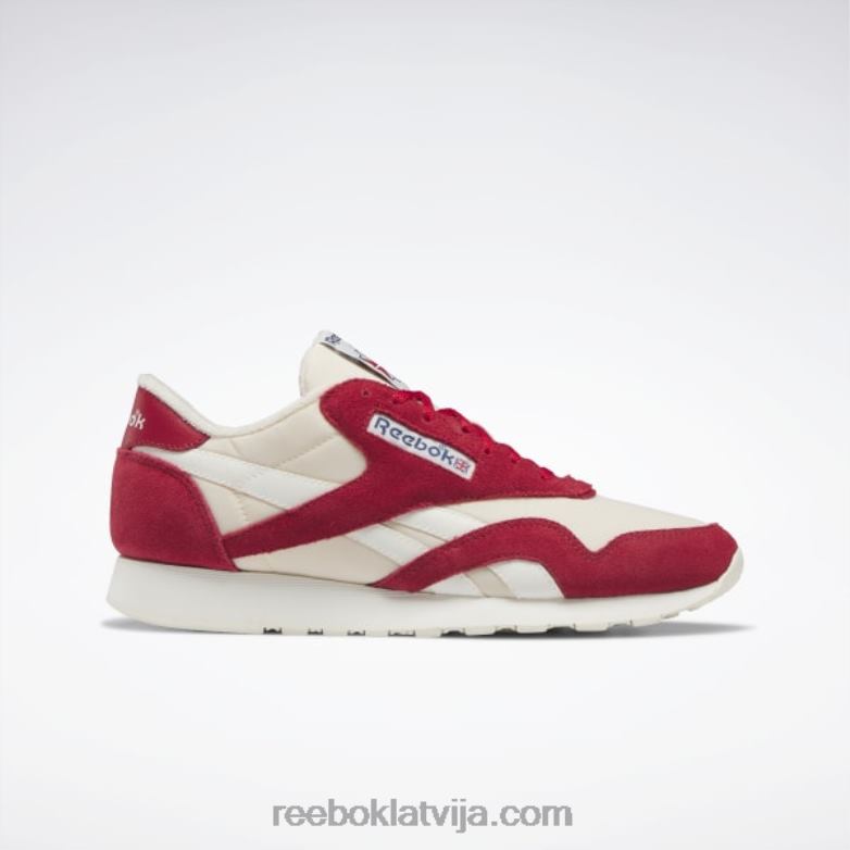 klasiski neilona vīriešu apavi0T4641217 Reebok zibspuldze sarkana/krīta/klasiski balta
