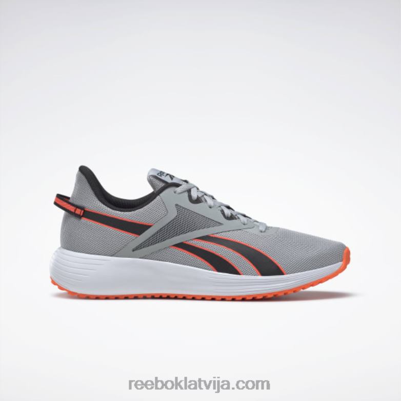 lite plus 3 vīriešu skriešanas apavi0T4641340 Reebok tīri pelēks 3/core melns/oranžs uzliesmojums