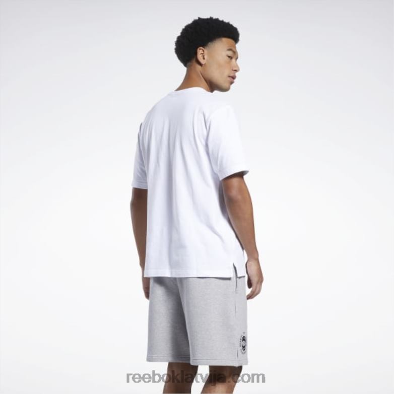 iverson trio t-krekls ar īsām piedurknēm vīriešiem 0T4641173 Reebok balts